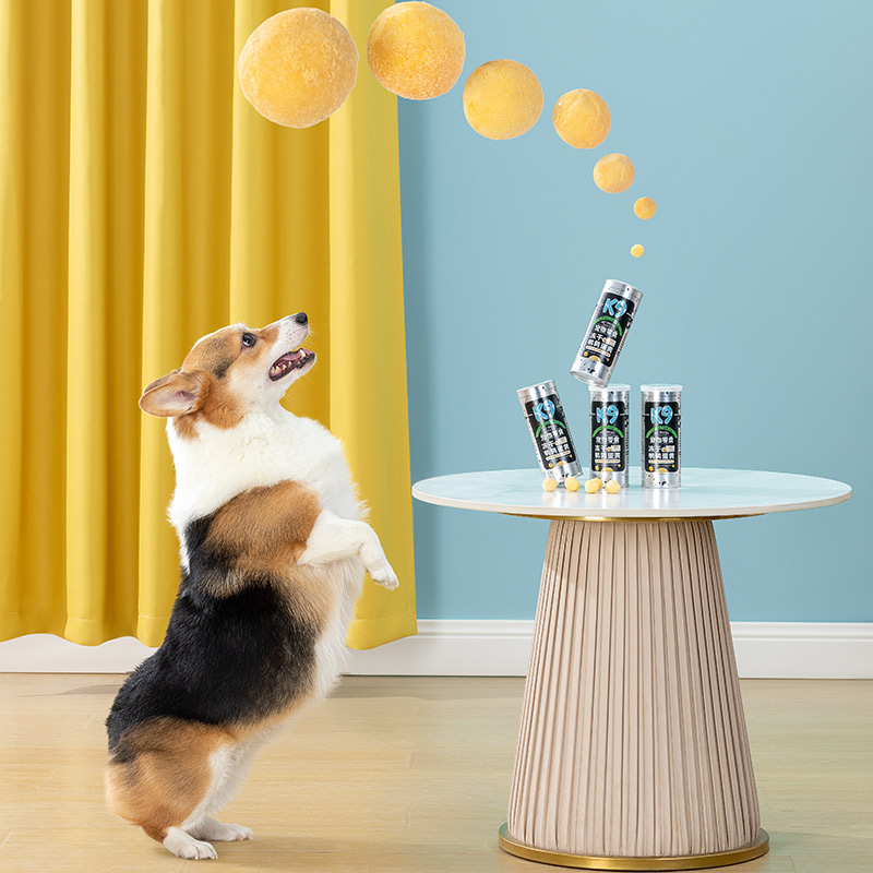 K9冻鹌鹑蛋黄干宠物猫咪狗狗零食成犬幼猫通用营养小食品