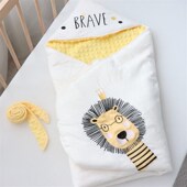 新生婴儿抱被加厚纯棉冬季 豆豆绒可拆卸棉花初生宝宝产房外出包被