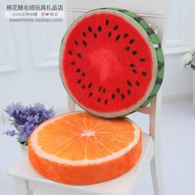 水果西瓜坐垫地垫加厚可爱儿童幼儿园海绵垫地上办公室屁股垫子