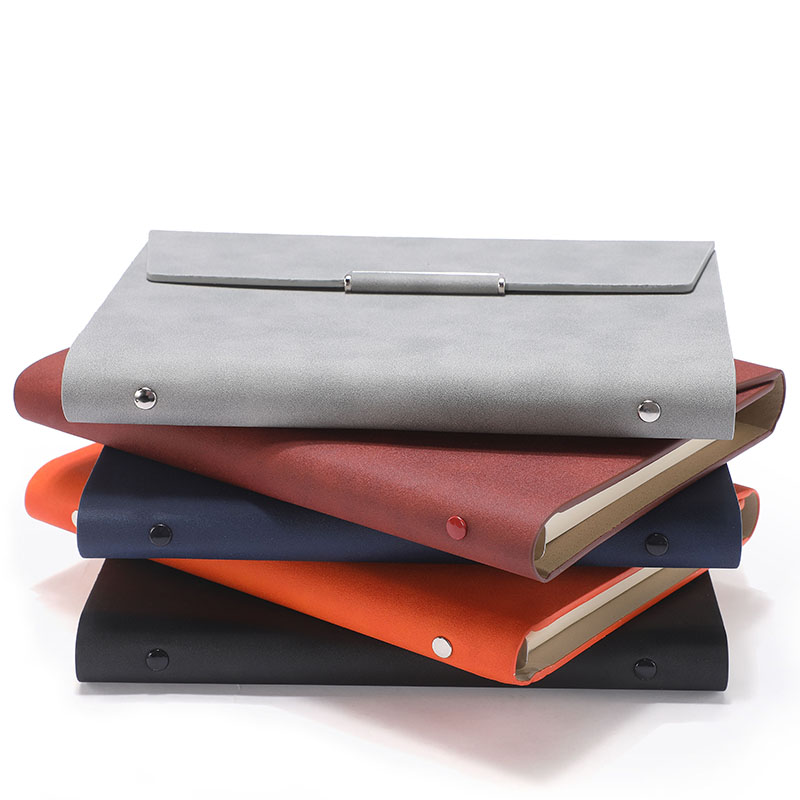 活页笔记本三折页A5记事本可替芯笔记本子定制LOGO办公文具加厚B5