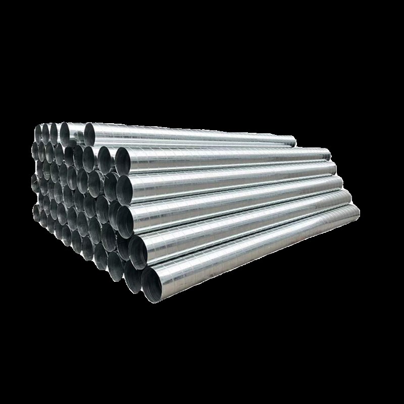 螺旋风管镀锌白铁皮通风管道油烟除尘环保K排烟304不锈钢焊接圆管