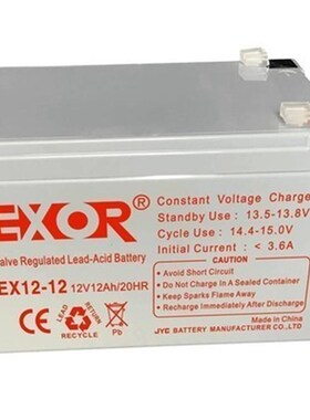 埃索EXOR蓄电池EX24-12V17AH24AH38AH65AH100AH55AH120AH电源EUPS