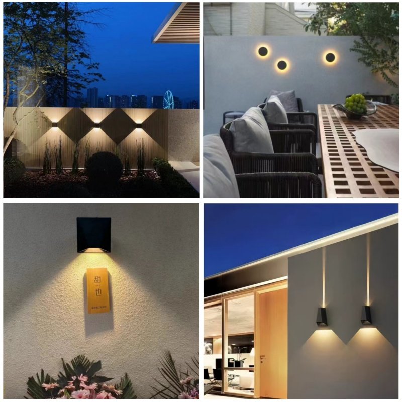 低压24V洗墙灯户外方形上下发光壁灯柱子灯LED花园地灯围栏装饰灯,家装灯饰光源,户外壁灯,淘宝优惠券,粉丝福利购,淘宝优惠卷