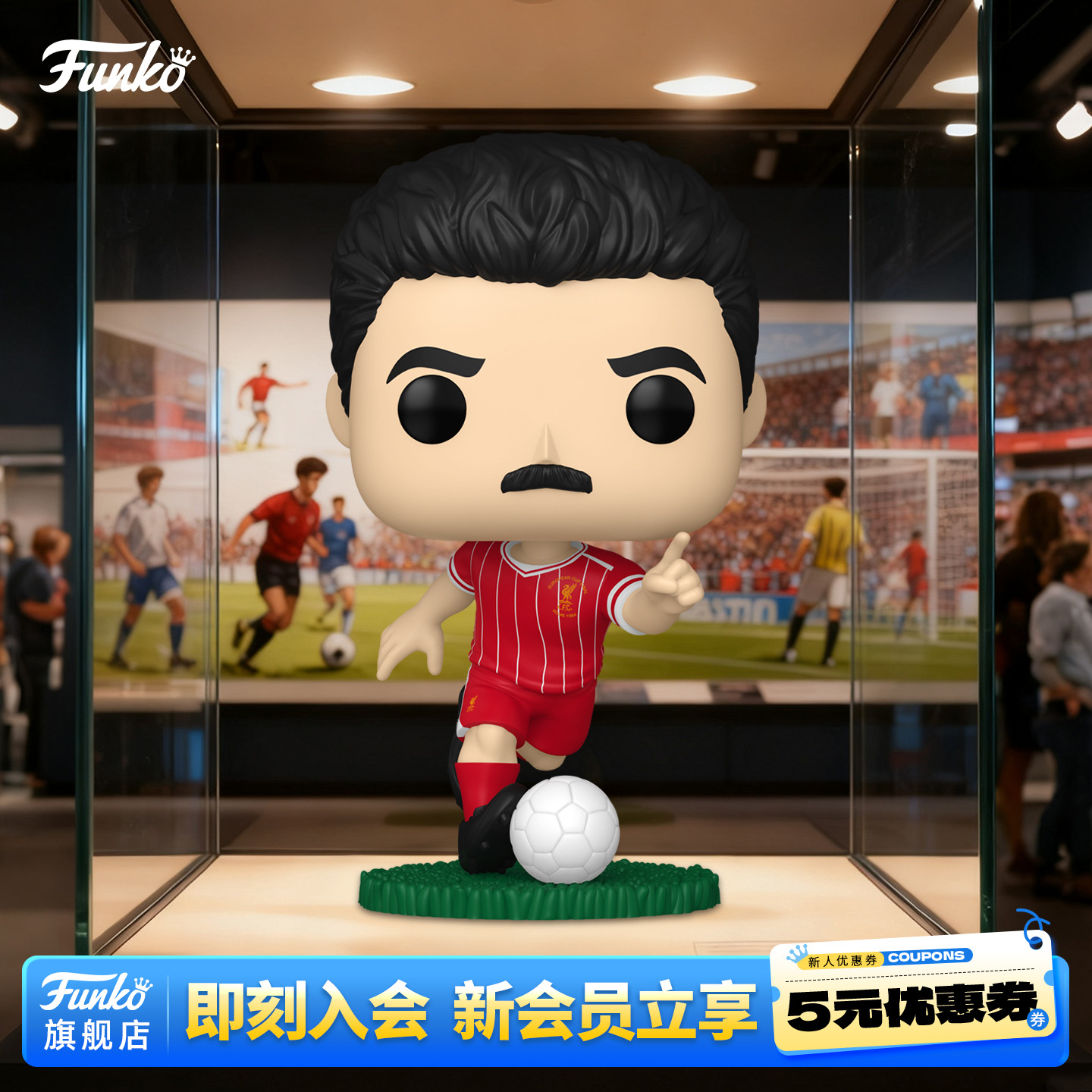 Funko英超利物浦伊恩拉什手办