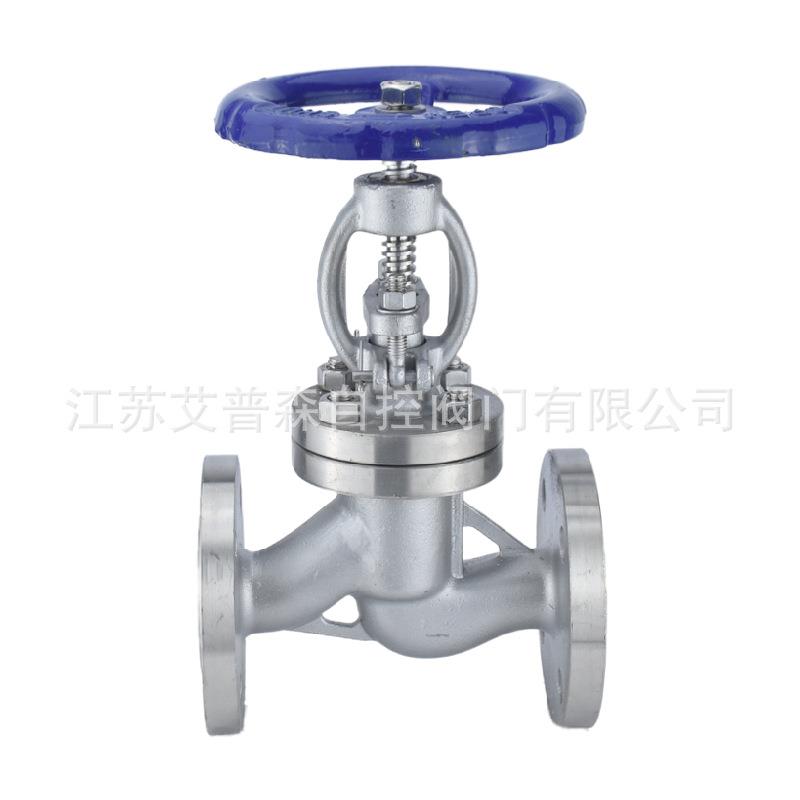 304不锈钢法兰截止阀J41W-16P耐高温高压酸碱腐蚀手轮阀门