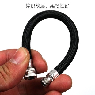 车载充气泵延长管加长管轮胎便携汽车打气泵配件美嘴高压活塞环