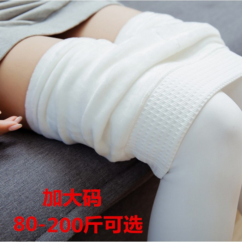 白色加厚日系舞蹈高腰显瘦连裤袜