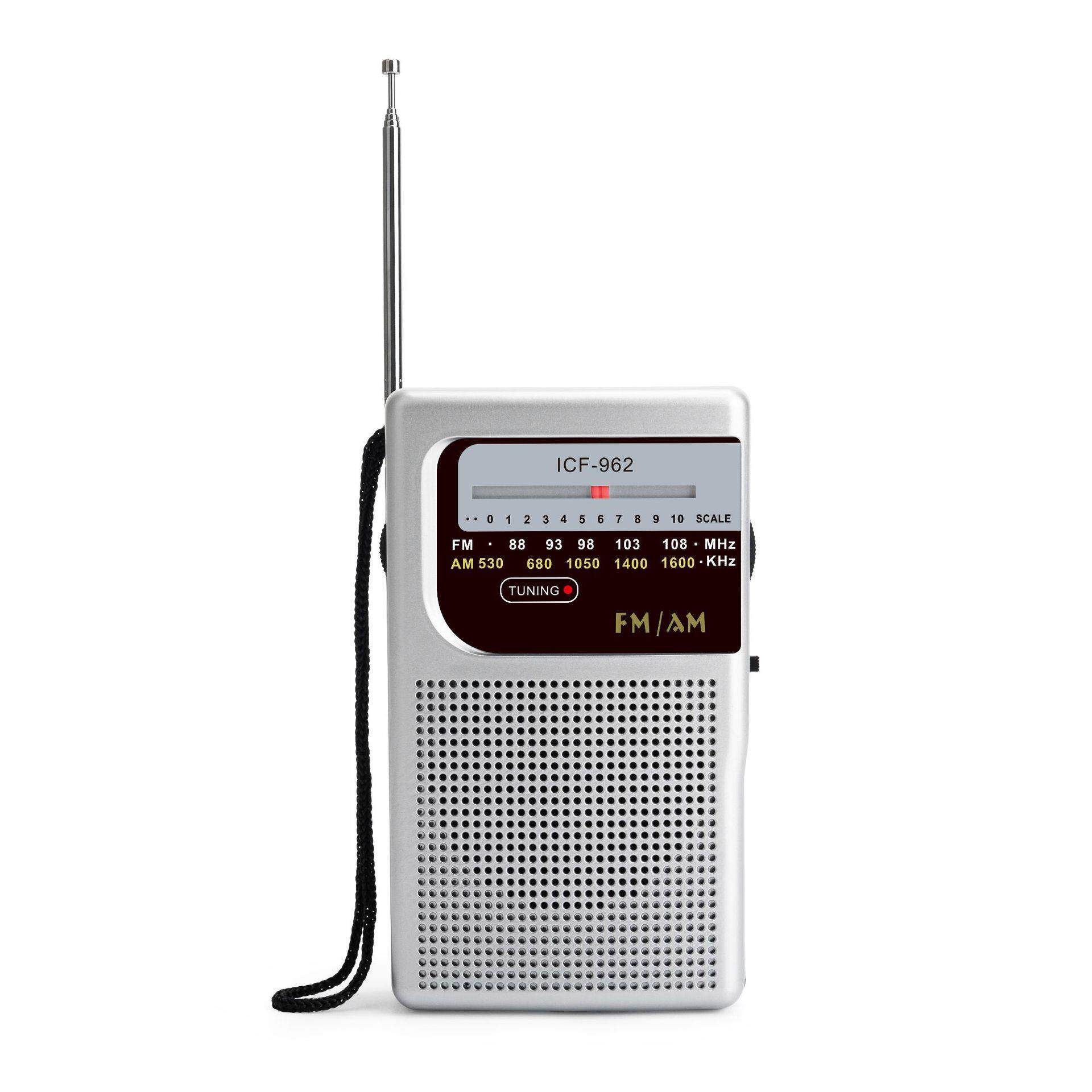 两波段老式收音机亚马逊复古便携收音机外贸FM AM调频收音机