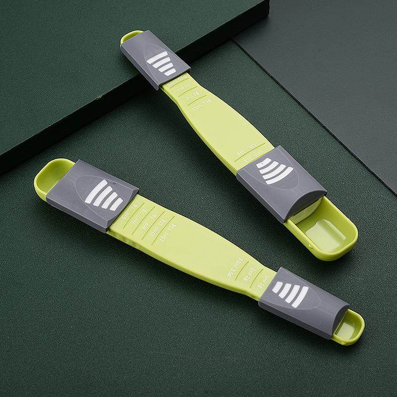 量勺可调节勺计量带刻度克数控盐定克勺咖啡面粉计量勺子烘焙用具