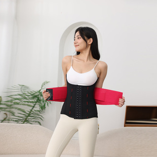 巴尼娜新款运动护腰带深蹲强力收腰产后压呼啦圈护腰带发汗束身衣