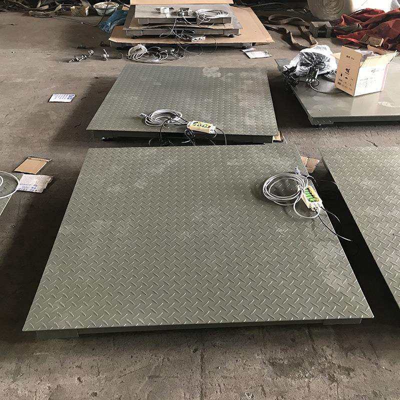 加厚平台秤1.5x1.5米电子小地磅3吨罐装物称重电子秤1-3T小型地磅