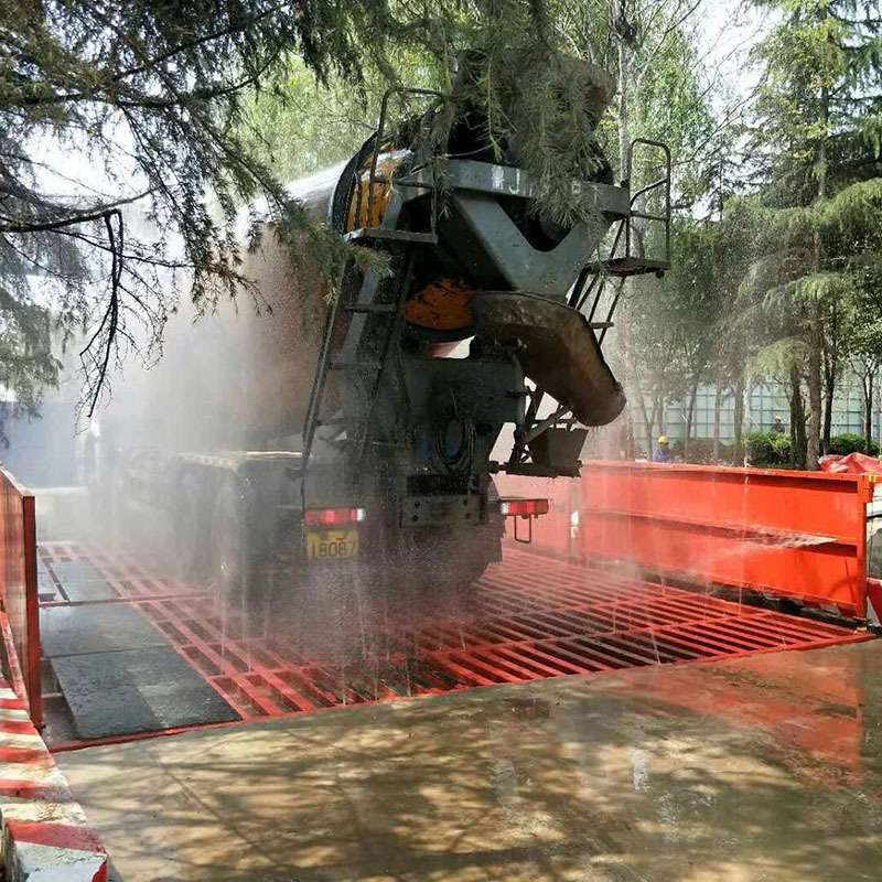 150T平板免基础洗车台全自动洗轮机洗车台 工地移动式降尘洗车槽