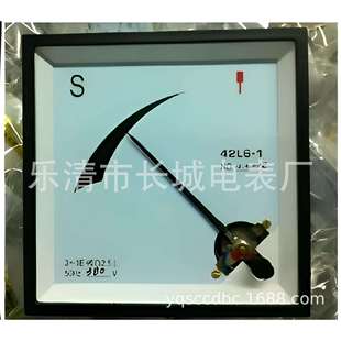 长城电表厂42L6 同步测量仪器仪表 100V指针同步表