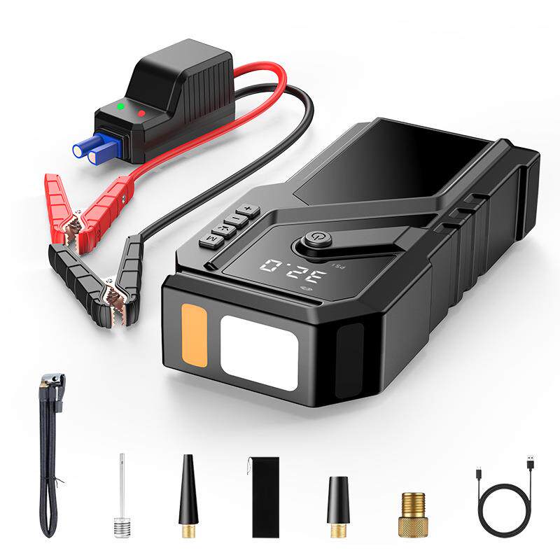 多功能车载无线充气泵搭电一体机自动充停汽车轮胎车用打气泵