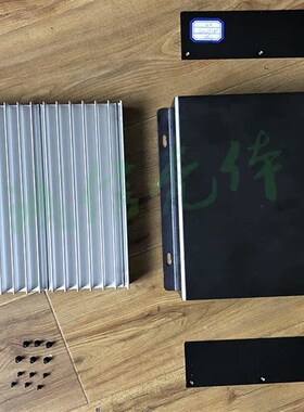 热销散热器片铝壳 铝型材外壳拉丝氧化铁灰色17号120*165*185带耳
