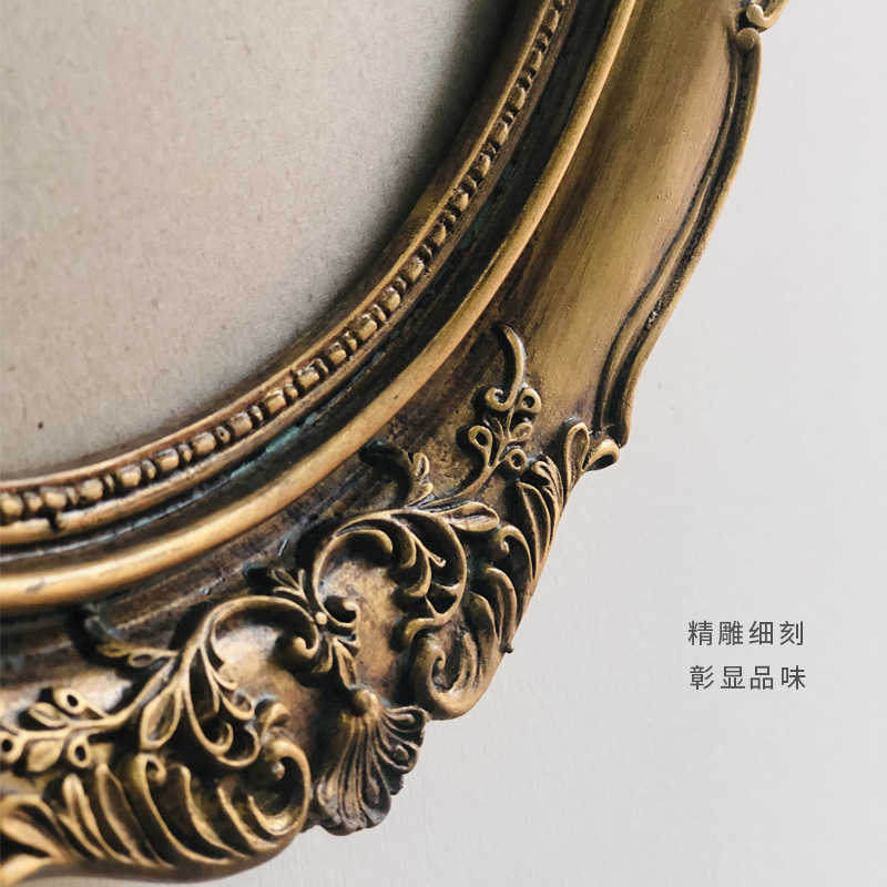 小众椭圆形装饰i画油画花卉小资挂画卧室床头壁画欧式美式复古墙图片
