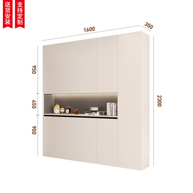 轻奢入户鞋柜玄关柜客厅隔断柜一体靠墙家用门口大容量收纳柜实木