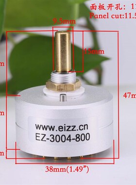 EIZZ 旋转开关 3刀3档 4刀3档 波段开关 胆机功放信号切换开关