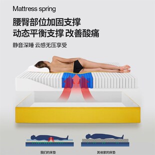 【200天免费试睡】盒子床垫海绵弹簧软垫家用儿童双人席梦思定制