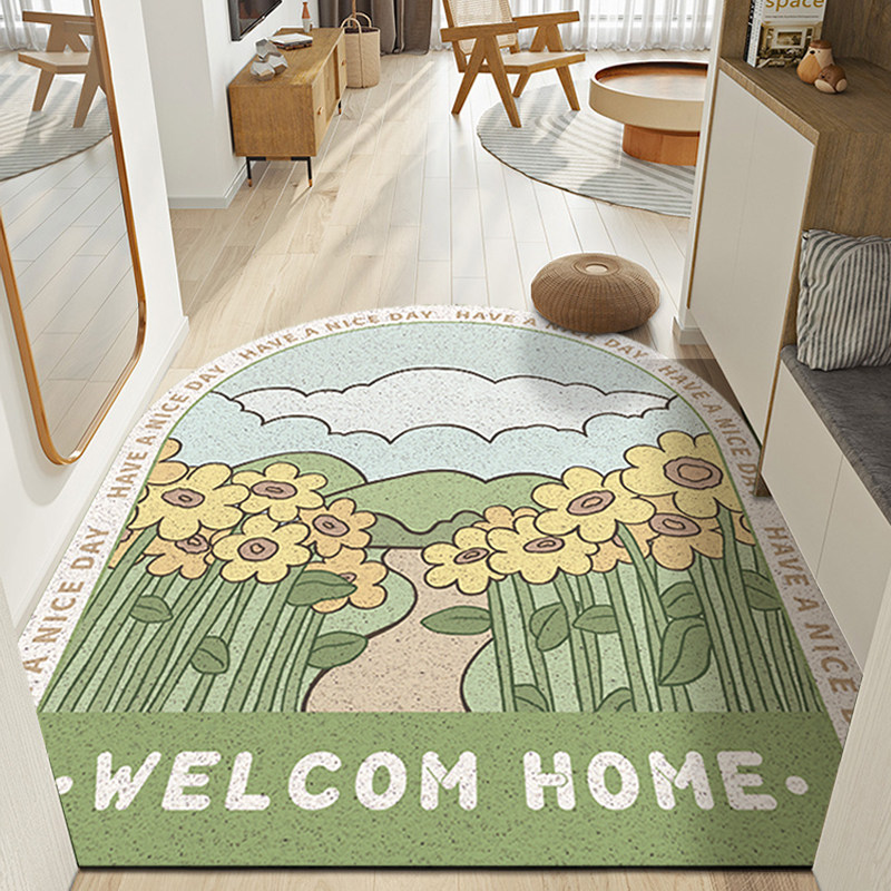 拱形入户门地垫卡通进门户室内外玄关大门口脚垫家用门垫丝圈地毯