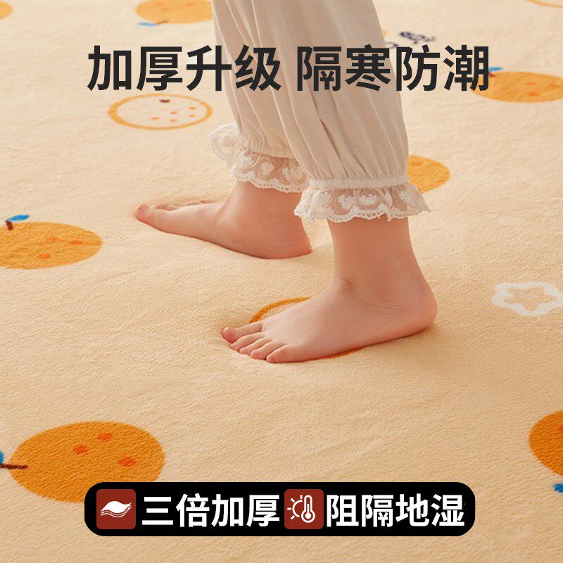 地垫睡觉打地铺专用加厚垫子家用卧室床垫隔寒防潮地铺睡垫可折叠