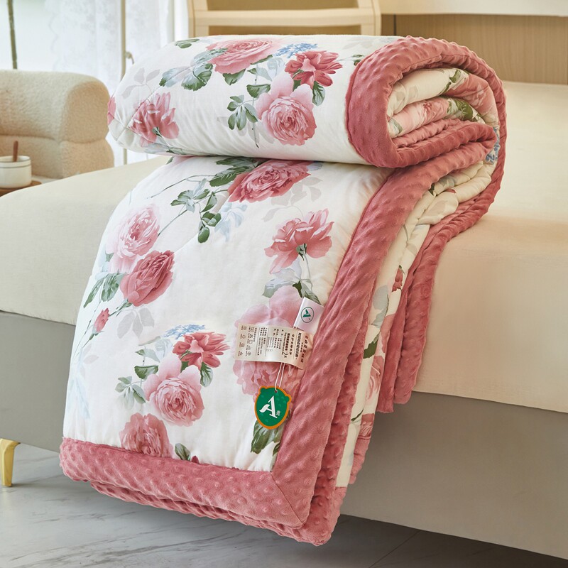 2023新款A类母婴级全棉豆豆绒被子被芯加厚保暖宿舍棉被单人双人