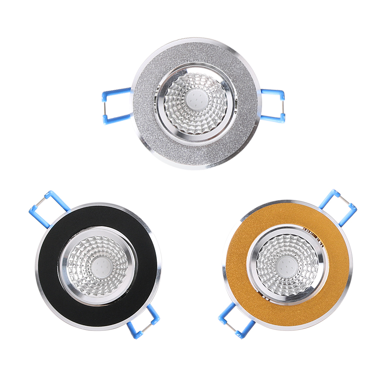 COB彩色射灯红绿蓝黄紫粉色酒柜酒架内嵌式牛眼灯开孔5 6公分55mm