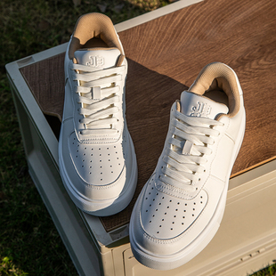 休闲鞋 网红潮流爆款 牛皮小白鞋 Justboom嘉适步复古厚底增高板鞋