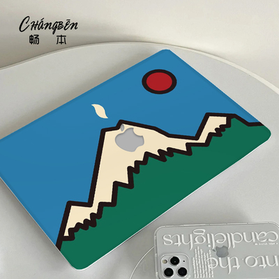 ins风适用苹果macbookpro14电脑壳macbookair13笔记本保护套M4配件pro16寸macpro外壳M3M2贴膜2025新款mbp15