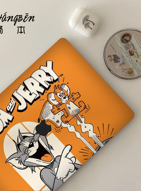 猫和老鼠适用苹果macbookpro14电脑壳macbookair13笔记本保护套M4配件pro16寸macpro外壳M3M2膜2025新款mbp15