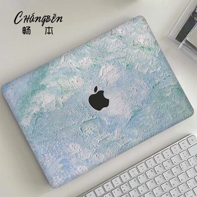 简约水彩适用苹果macbookpro16电脑壳macbookair13笔记本保护套M5配件pro14寸macpro外壳M4M3膜2026新款mbp15