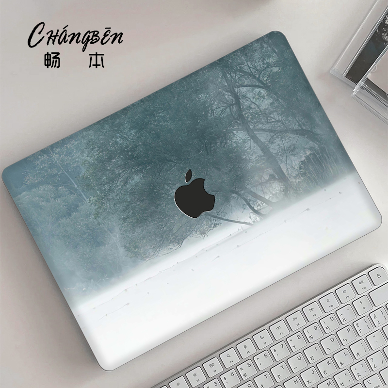 畅本风景适用苹果macbookpro14电脑壳macbookair13笔记本保护套M4配件pro16寸macpro外壳M3M2膜2025新款mbp15