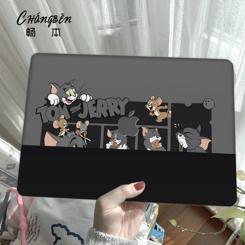 猫和老鼠适用苹果macbookpro14电脑壳macbookair13笔记本保护套M4配件pro16寸macpro外壳M3M2膜2025新款mbp15