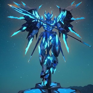 魔动核拼装机甲模型敖丙合金色吕布白起改高达摩动核曹仁盲盒手办