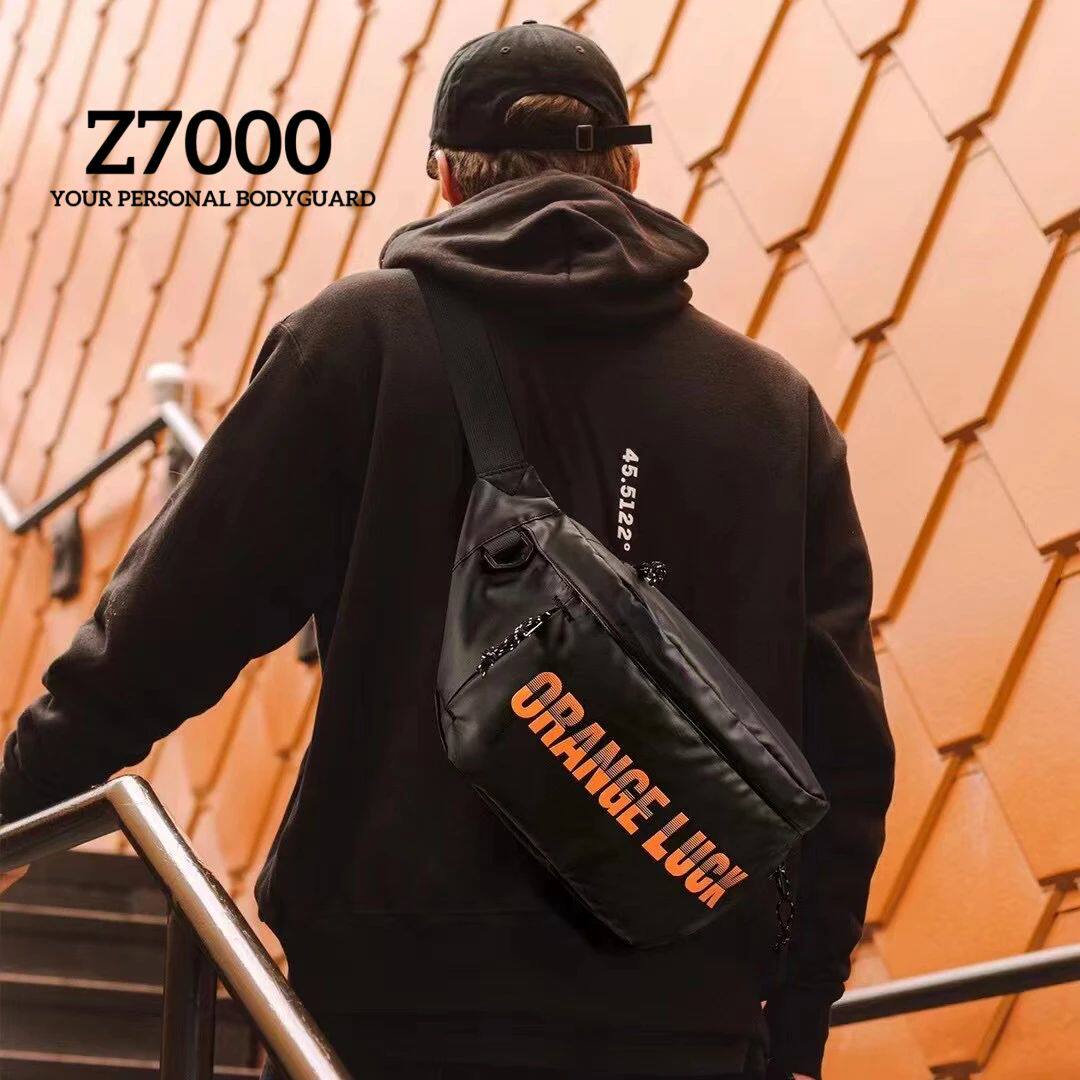 Z7000广州新款7A抗菌防水耐磨潮流男款休闲百搭斜挎包