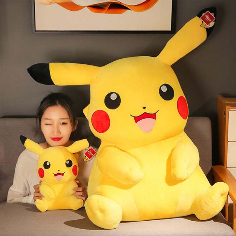 正版皮卡丘公仔毛绒玩具比