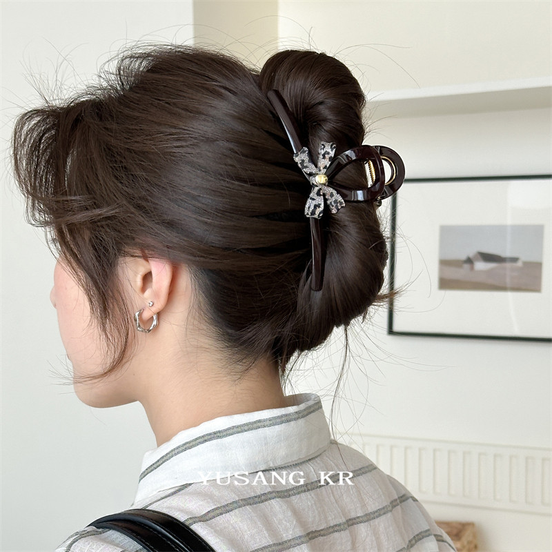YUSANG大号抓夹发量大蝴蝶结鲨鱼夹后脑勺盘发夹子高级感头饰发夹,饰品/流行首饰/时尚饰品新,发饰,淘宝优惠券,粉丝福利购,淘宝优惠卷