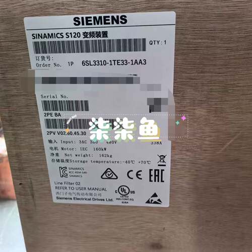 可维修6SL3310-1TE33-1AA3 S120，西门子大功率变
