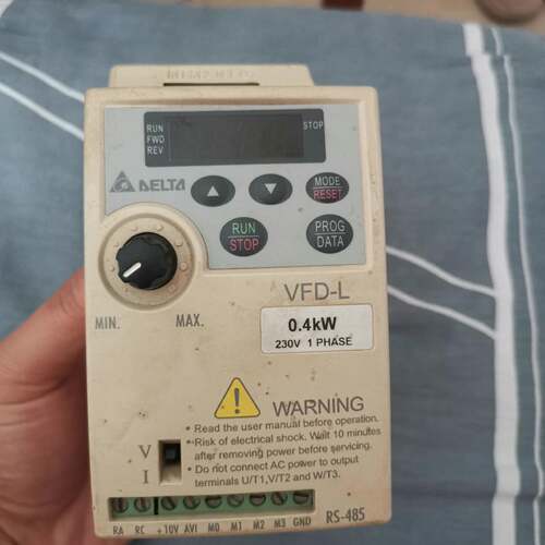 可维修0.4kw，220V，，，VF，台达变频器功能正常成色如图台达