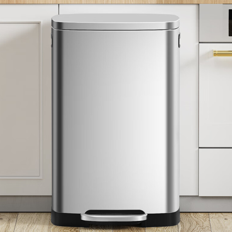 不锈钢垃圾桶家用厨房大容量50L