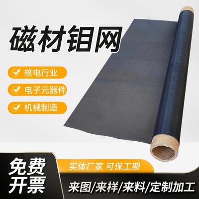 钼网钕铁硼磁材钼镧合金网20目白钼丝网高温烧结平纹纯钼丝编织网