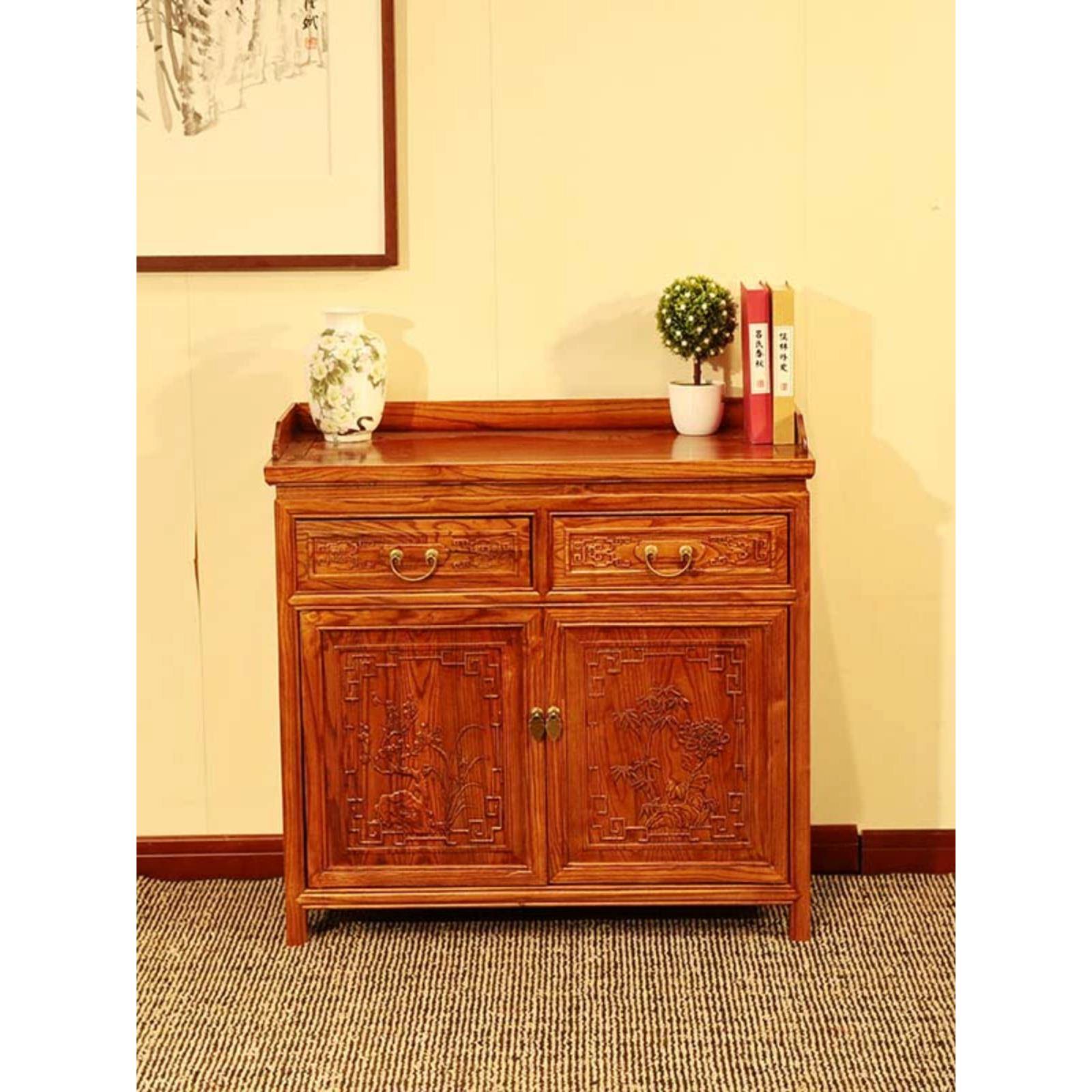 需定制法式餐边柜摆画茶水柜卫生间阳台工业风办公室茶储蓄柜置物