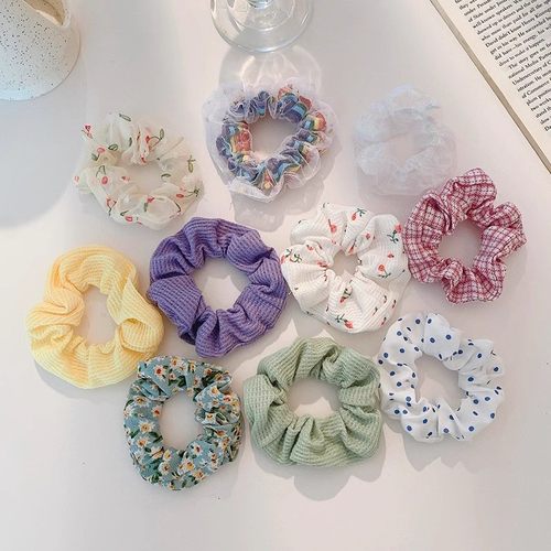 发圈大肠圈女扎头高级感韩系头绳女生肥肠发绳丸子头皮筋头花头饰