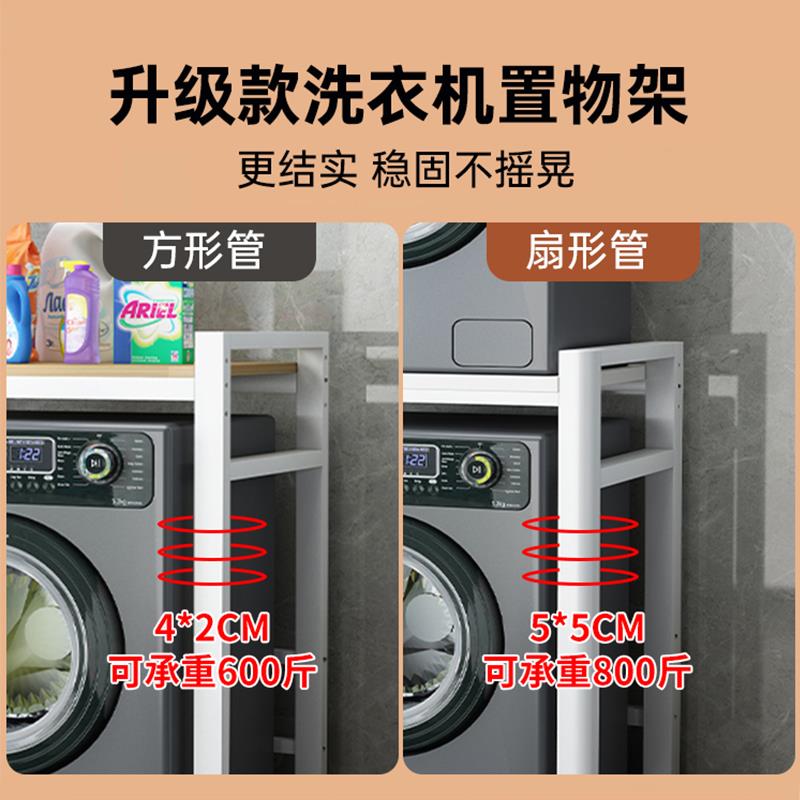 ll洗衣机上方置物架落地阳台滚筒烘干机架子家用多功能收纳架储物