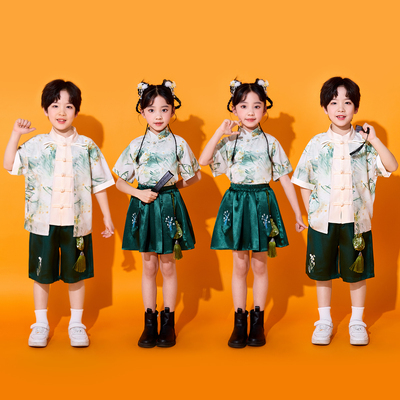 中国风啦啦队运动会幼儿园班服