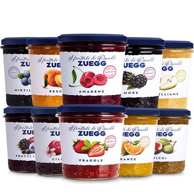 嘉丽zuegg草莓蓝莓黑莓果酱320g