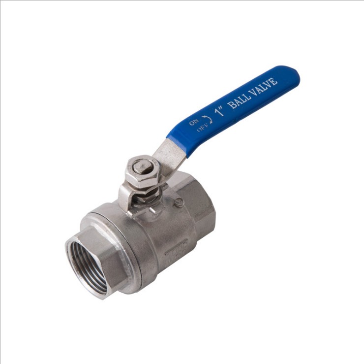 201/304不锈钢二片式内牙球阀Q11F-16P内丝球阀2PC丝扣球阀两片式