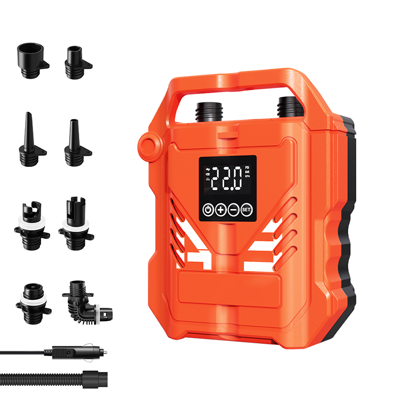 车载电动充气泵桨板SUP冲浪板划水板便携抽充两用电动充气泵