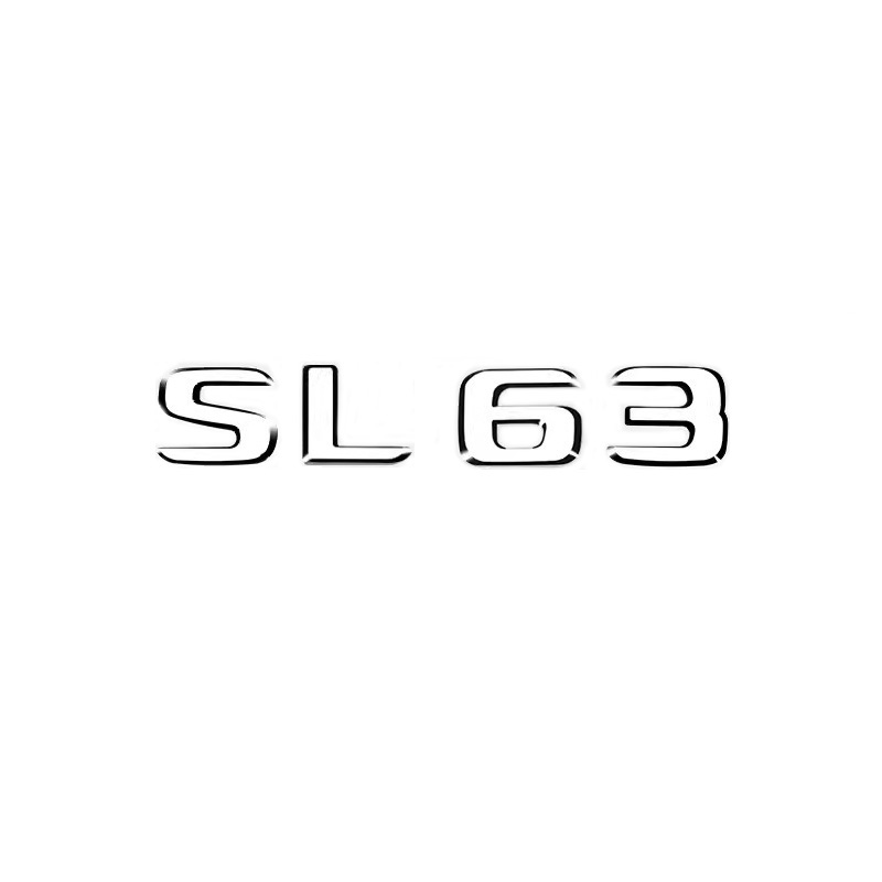 适用奔驰SL300后尾标志SL350字标SL400排量SL500车贴SL63改装SL65