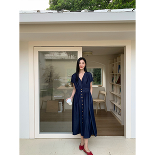 牛仔连衣裙YSH1301B 2025春夏新款 泡芙粉丝专属